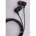 Sport In Ear Earphone Auricular con cable de metal